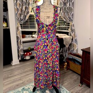 Vintage R.J. Stevens floral button down jumper dress